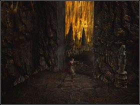 Wskocz na obniżony pomnik, a z niego poziom wyżej - Opis przejścia - Greed (3) | Kompletny opis przejścia Dantes Inferno - Dantes Inferno - poradnik do gry