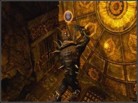 Powymieniaj poglądy z ożywieńcami i zrzuć tarczę w przepaść - Opis przejścia - Greed (5) | Kompletny opis przejścia Dantes Inferno - Dantes Inferno - poradnik do gry