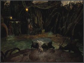 Wskocz na kamienną platformę i kliknij R1 - Opis przejścia - Anger (1) | Kompletny opis przejścia Dantes Inferno - Dantes Inferno - poradnik do gry