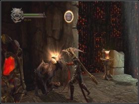 Obok Wergiliusza znajduje się drabina, na którą możesz wskoczyć - Opis przejścia - Heresy (1) | Kompletny opis przejścia Dantes Inferno - Dantes Inferno - poradnik do gry