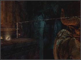 Przejdź do końca liny i zeskocz na linę poniżej - Opis przejścia - Violence (1) | Kompletny opis przejścia Dantes Inferno - Dantes Inferno - poradnik do gry