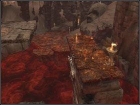 Wskocz na platformę, a z niej na ruinę po prawej - Opis przejścia - Violence (3) | Kompletny opis przejścia Dantes Inferno - Dantes Inferno - poradnik do gry