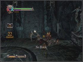 Na ruchomym podeście przeskocz płomienie i dojedź do platformy - Opis przejścia - Fraud (2) | Kompletny opis przejścia Dantes Inferno - Dantes Inferno - poradnik do gry