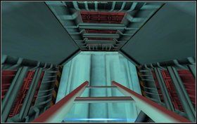 Kawałek wyżej znajdziemy wyjścia na kolejne piętro - tutaj rozwalamy wrogów i przechodzimy przez którekolwiek z drzwi - Episode IV - Gateway - Obcy - Aliens vs Predator Classic 2000 - poradnik do gry