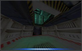 Musimy przebiec przez kilka pokoi rozbijając szyby pomiędzy nimi i oczywiście radząc sobie z ludźmi oraz androidami - Episode IV - Gateway - Obcy - Aliens vs Predator Classic 2000 - poradnik do gry