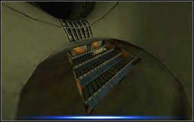 Wiatraki na suficie zatrzymają się - wchodzimy do jednego z nich i później udajemy się jeszcze wyżej następną dziurą - Episode V - Earthbound - Obcy - Aliens vs Predator Classic 2000 - poradnik do gry