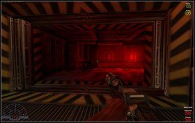 Tutaj czeka nas walka z 4-5 Obcymi - część z nich można wysadzić strzelając do beczek - Episode V - Tyrargo - Marines - Aliens vs Predator Classic 2000 - poradnik do gry