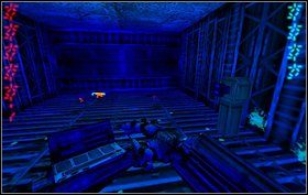 Przebiegamy przez Check 3 i wchodzimy do następnego korytarza wykutego w skale - Episode I - Waterfall - Predator - Aliens vs Predator Classic 2000 - poradnik do gry