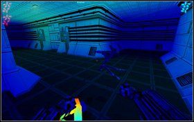 Wracamy korytarzem kawałek wcześniej i biegniemy w przeciwną stronę niż poprzednio - Episode II - Area 52 - Predator - Aliens vs Predator Classic 2000 - poradnik do gry