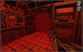Teraz przechodzimy przez kilka pokoi, korytarz zakręcający w prawo i kolejne pomieszczenia - Episode III - Vaults - Predator - Aliens vs Predator Classic 2000 - poradnik do gry