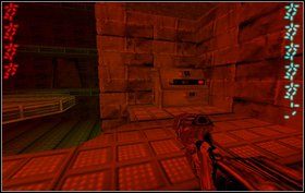 Zeskakujemy niżej dziurą koło przycisku i korzystamy z szerszych drzwi - Episode IV - Fury 161 - Predator - Aliens vs Predator Classic 2000 - poradnik do gry