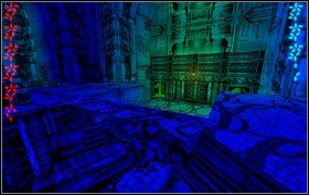 Idziemy korytarzem i szukamy następnych wind w górę (skorzystamy z dwóch) - Bonus III - Temple - Predator - Aliens vs Predator Classic 2000 - poradnik do gry