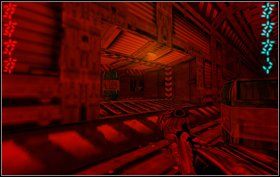 Trafimy do większego hangaru z żołnierzami w dole - Bonus IV - Earthbound - Predator - Aliens vs Predator Classic 2000 - poradnik do gry