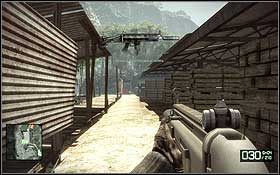 Po walce odszukaj jeden z czterech zasobników zaznaczonych na powyższej mapce - Jądro ciemności | Opis przejścia Battlefield Bad Company 2 - Battlefield: Bad Company 2 - poradnik do gry