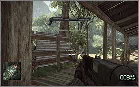 W zasobniku oznaczonym na mapce numerem (4 ) znajdziesz strzelbę TOZ-194 S - Jądro ciemności | Opis przejścia Battlefield Bad Company 2 - Battlefield: Bad Company 2 - poradnik do gry