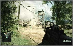 Idąc korytem rzeki zobaczysz zeskakujących z góry przeciwników - W górę rzeki (1) | Opis przejścia Battlefield Bad Company 2 - Battlefield: Bad Company 2 - poradnik do gry