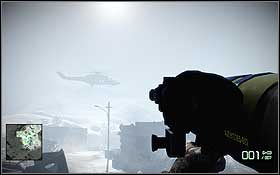 Po odparciu pierwszego ataku nastąpi drugi, tym razem od prawej strony - Śnieżna ślepota | Opis przejścia Battlefield Bad Company 2 - Battlefield: Bad Company 2 - poradnik do gry