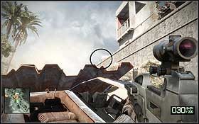 Aby utorować sobie drogę, musisz zastrzelić czterech snajperów - Sangre Del Toro (1) | Opis przejścia Battlefield Bad Company 2 - Battlefield: Bad Company 2 - poradnik do gry