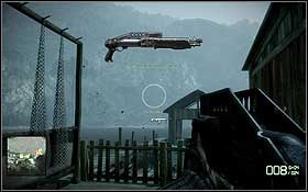 SPAS-12 - Strzelba znajduje się na przystani, niedaleko łodzi, do której wsiądziesz chwilę później, aby podążyć śladem Aguirea - Kolekcja broni | Sekrety Battlefield Bad Company 2 - Battlefield: Bad Company 2 - poradnik do gry