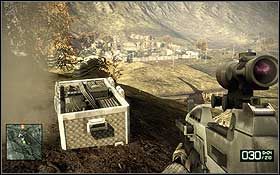 Po krótkiej przejażdżce czołgiem, znajdziesz się w bazie wyposażonej w stację UAV - Przekaźniki (2) | Sekrety Battlefield Bad Company 2 - Battlefield: Bad Company 2 - poradnik do gry