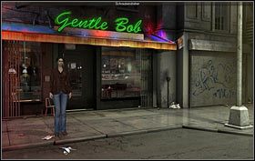 Zejdź po schodach i ponownie przejdź w lewo, gdzie przez otwarte okno damskiej toalety powróć do baru - Blake Avenue, Nowy Jork (cz. 1) - Opis przejścia - 19.10.2009 - Art of Murder: Karty Przeznaczenia - poradnik do gry