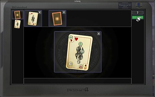 Na karcie pojawią się kółeczka oznaczające regiony (5) - Biuro terenowe FBI - Bronx, Nowy Jork (cz. 2) - Opis przejścia - 20.10.2009 - Art of Murder: Karty Przeznaczenia - poradnik do gry