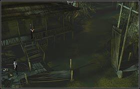 Skieruj się do chatki, gdzie wejdź na taras - Nicole automatycznie otworzy drzwi i unieszkodliwi przebywającego w domku nieznajomego - Chatka na bagnach - Luizjana (cz. 1) - Opis przejścia - 22.10.2009 - Art of Murder: Karty Przeznaczenia - poradnik do gry