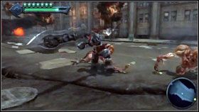 Naszą przygodę z Darksiders rozpoczynamy od krótkiej potyczki z demonami [1] , na ulicach zniszczonej metropolii [2] - Ulice miasta | Opis przejścia Darksiders - Darksiders - poradnik do gry