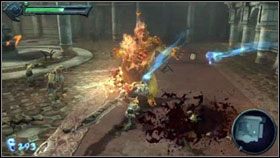 Szczególnie uważamy na bardzo bolesne zionięcie przeciwnika - Seraphim Hotel | Opis przejścia Darksiders - Darksiders - poradnik do gry