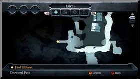 Dojdziemy do kamiennych wrót [1] [2] , na których używamy naszego rogu - Drowned Pass | Opis przejścia Darksiders - Darksiders - poradnik do gry