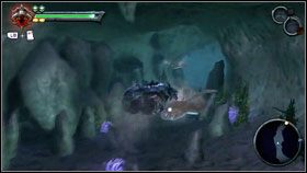 Wchodzimy do kanałów, skręcamy w lewo [1] i wskakujemy do wody - Drowned Pass | Opis przejścia Darksiders - Darksiders - poradnik do gry