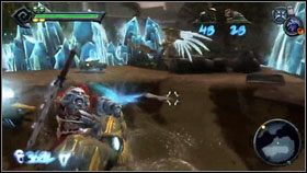 Po walce podążamy za naszym towarzyszem [1] , który zniszczy lodową ścianę - Anvils Ford | Opis przejścia Darksiders - Darksiders - poradnik do gry