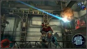 Rzucamy jedną w czerwona narośl na górze, a używając Crossblade zapalamy wszystkie znajdujące się w pobliżu rury [1] [2] - The Hollows (1) | Opis przejścia Darksiders - Darksiders - poradnik do gry