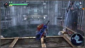 Kilka kroków dalej dotrzemy do sali z zielonymi robakami [1] - The Hollows (3) | Opis przejścia Darksiders - Darksiders - poradnik do gry