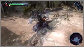 Przywitanie na zewnątrz [1] nie będzie miłe, ale powinniśmy szybko pozbyć się witającej nas grupki demonów [2] - The Hollows (3) | Opis przejścia Darksiders - Darksiders - poradnik do gry