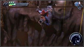 Dojdziemy nim do przepaści, nad którą będzie wisiała lina i trzy demoniczne macki [1] - The Dry Road | Opis przejścia Darksiders - Darksiders - poradnik do gry