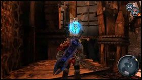 Używamy mechanizmu na górze [1] i schodzimy do odblokowanej Chronosfery [2] - The Ashlands (1) | Opis przejścia Darksiders - Darksiders - poradnik do gry