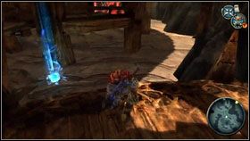 Przechodząc sufitem uważamy na kręcące się wiertło [1] - The Ashlands (1) | Opis przejścia Darksiders - Darksiders - poradnik do gry