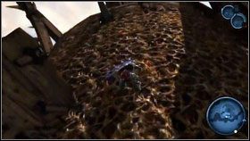 Teraz używamy mechanizmu na górze, żeby opuścić kamień Chronosfery [1] - The Ashlands (1) | Opis przejścia Darksiders - Darksiders - poradnik do gry