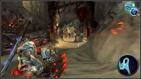 Po walce podnosimy nową zabawkę - Fracture Cannon [1] - The Ashlands (3) | Opis przejścia Darksiders - Darksiders - poradnik do gry
