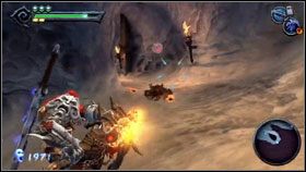 Żeby przetestować zdobytą broń, idziemy nowo odblokowanym przejściem - The Ashlands (3) | Opis przejścia Darksiders - Darksiders - poradnik do gry