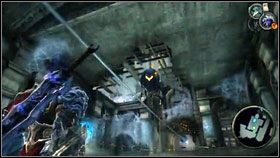 Ruszamy drogą na północ, wspinamy się na górę i przeskakujemy nad przepaścią - Iron Conopy (3) | Opis przejścia Darksiders - Darksiders - poradnik do gry