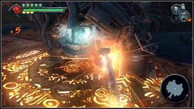 Wskakujemy do portalu, a gdy wylecimy z drugiej strony, staramy się wylądować na głowie bossa [1] - The Black Throne (2) | Opis przejścia Darksiders - Darksiders - poradnik do gry