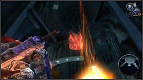 Przy jednej ze ścian jest kamienna półka z bombami [1] - The Black Throne (3) | Opis przejścia Darksiders - Darksiders - poradnik do gry