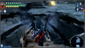 Idąc cały czas na wschód i przeskakując między fragmentami drogi [1] , dojdziemy do kolejnego kowadła (na dachu budynku) [2] - Armageddon Blade (2) | Opis przejścia Darksiders - Darksiders - poradnik do gry