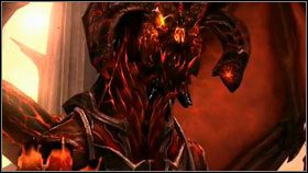 Po wykonanej robocie, wracamy do Azraela w Ashlands [1] , a chwilę potem rozpoczynamy walkę z Destroyerem [2] - Armageddon Blade (2) | Opis przejścia Darksiders - Darksiders - poradnik do gry