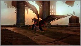 Spadająca z nieba gadzina, zrobi spory krater [1] , do którego wskakujemy - Destroyer/Abaddon | Opis przejścia Darksiders - Darksiders - poradnik do gry