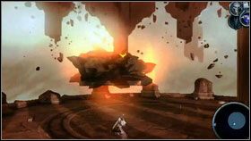 Ostatni z niespodzianek przygotowanych przez Abaddona , to rzuty głazami - Destroyer/Abaddon | Opis przejścia Darksiders - Darksiders - poradnik do gry