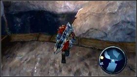 Po walce z pierwszym czerwiem, jedziemy do tunelu na północy, gdzie znajdziemy małe jeziorko - Soldier Artifact (2) | Sekrety Darksiders - Darksiders - poradnik do gry