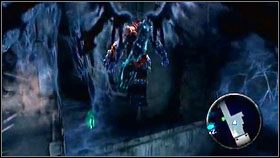 Po walce z płonącymi na zielono demonami, dojdziemy do wysokich schodów - Soldier Artifact (2) | Sekrety Darksiders - Darksiders - poradnik do gry